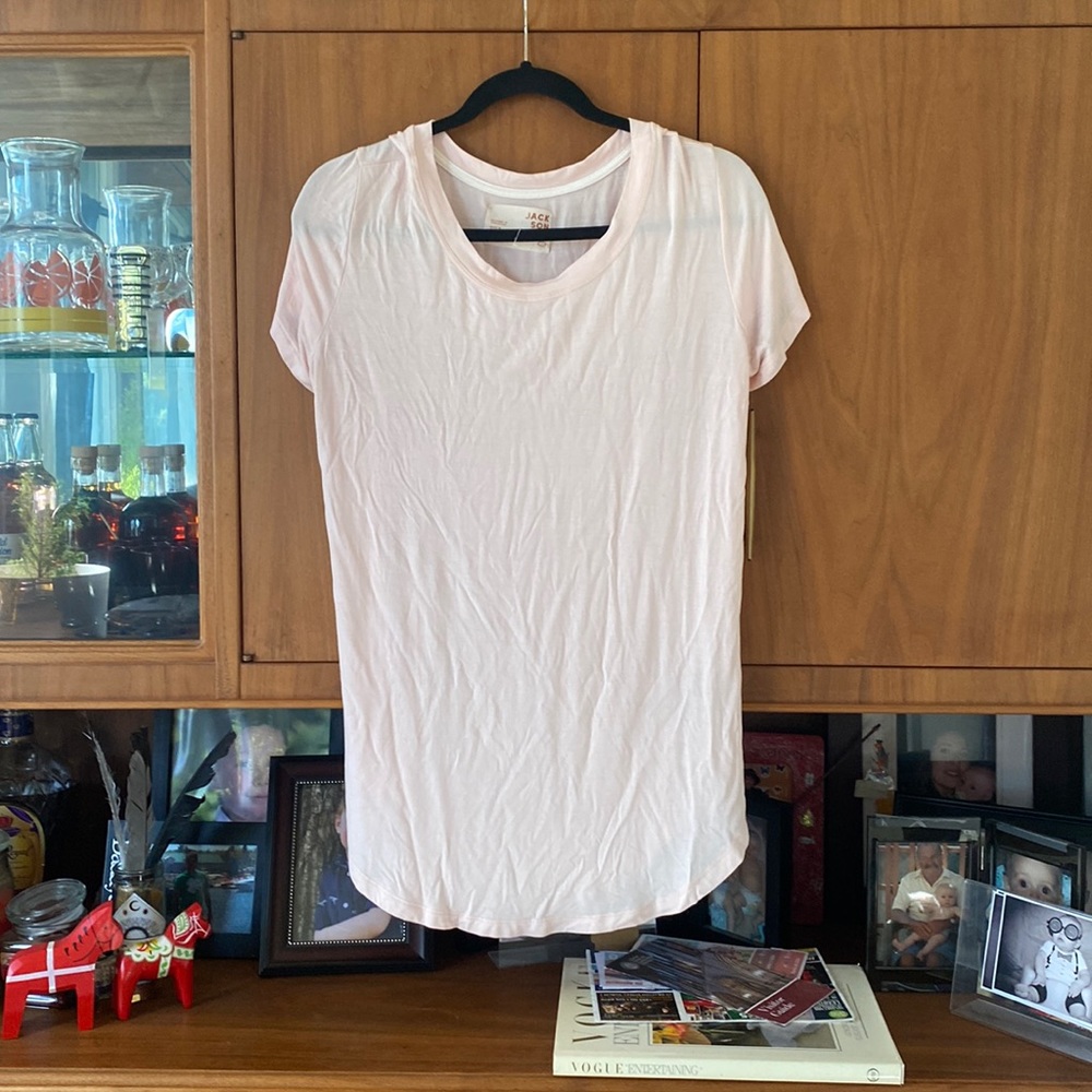 JACKSON ROWE Classic Crew Tee Light Pink